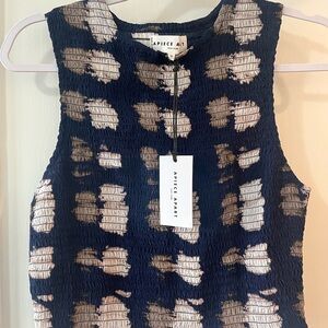 Apiece Apart Willow Smocked Tank Sz Medium NEW